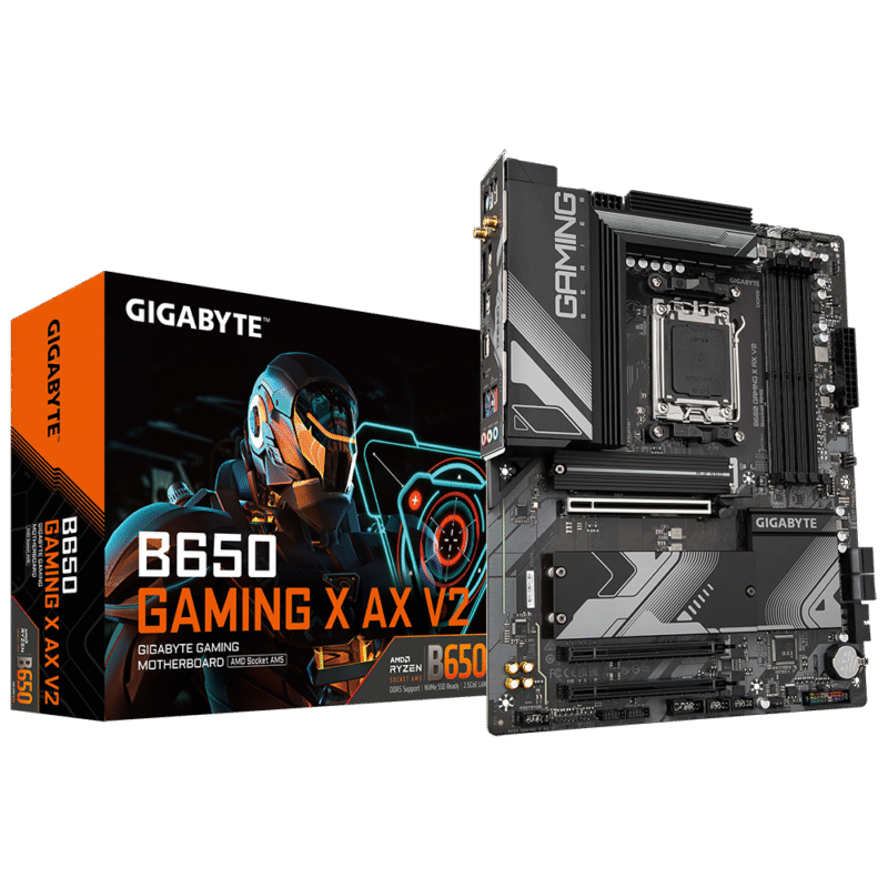 לוח Gigabyte B650 Gaming X AX V2 ATX WIFI BT AMD Zen4 AM5 DDR5