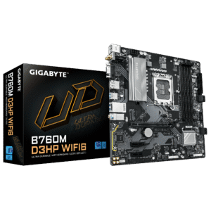לוח אם אינטל GIGABYTE B760M D3HP WIFI6 mATX DP HDMI VGA LGA1700