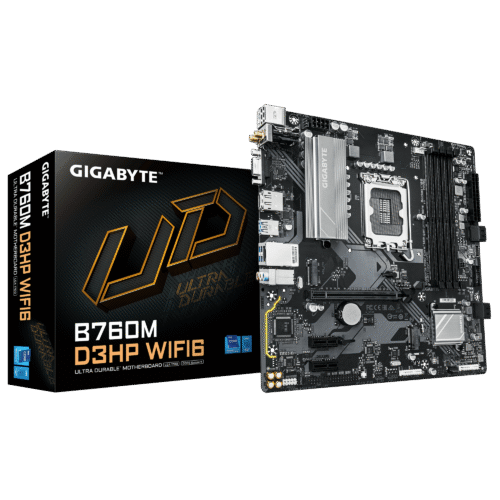 לוח אם אינטל GIGABYTE B760M D3HP WIFI6 mATX DP HDMI VGA LGA1700