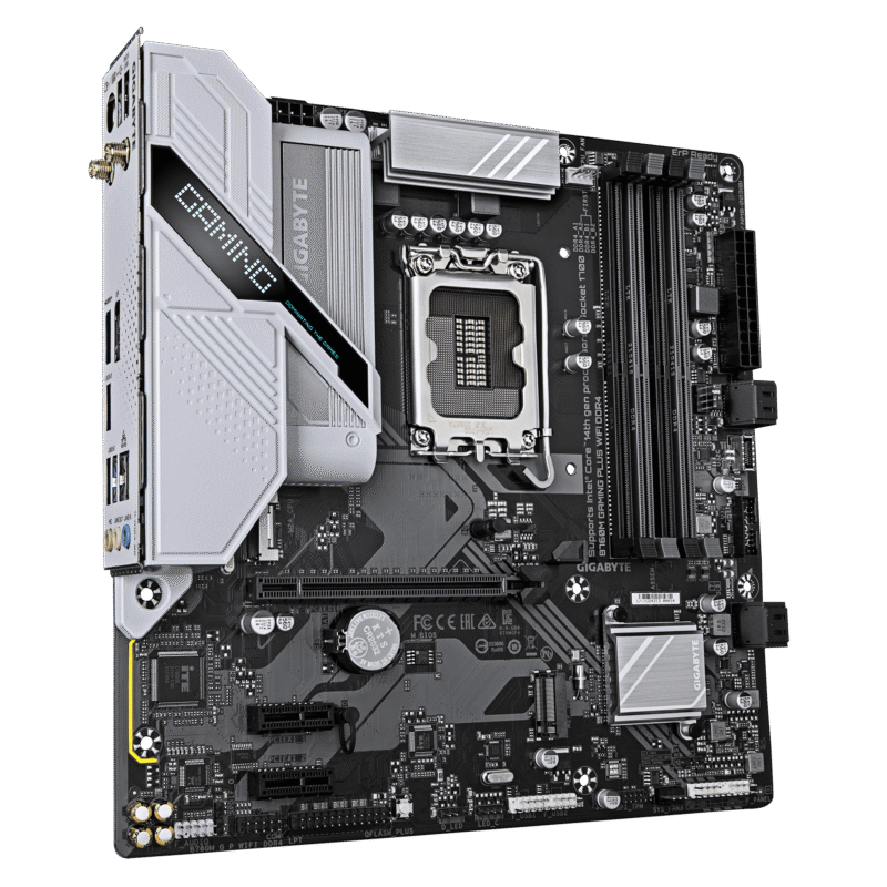 לוח אם GIGABYTE B760M GAMING PLUS WIFI DDR4 mATX LGA 1700 1GbE