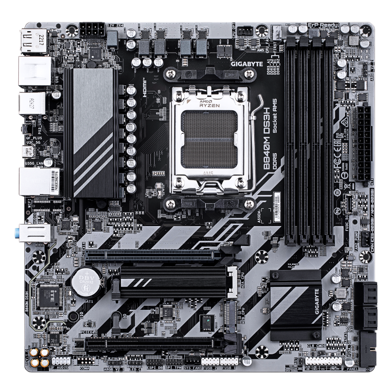 לוח אם Gigabyte B840M DS3H for AMD AM5 DDR5 HDMI DP