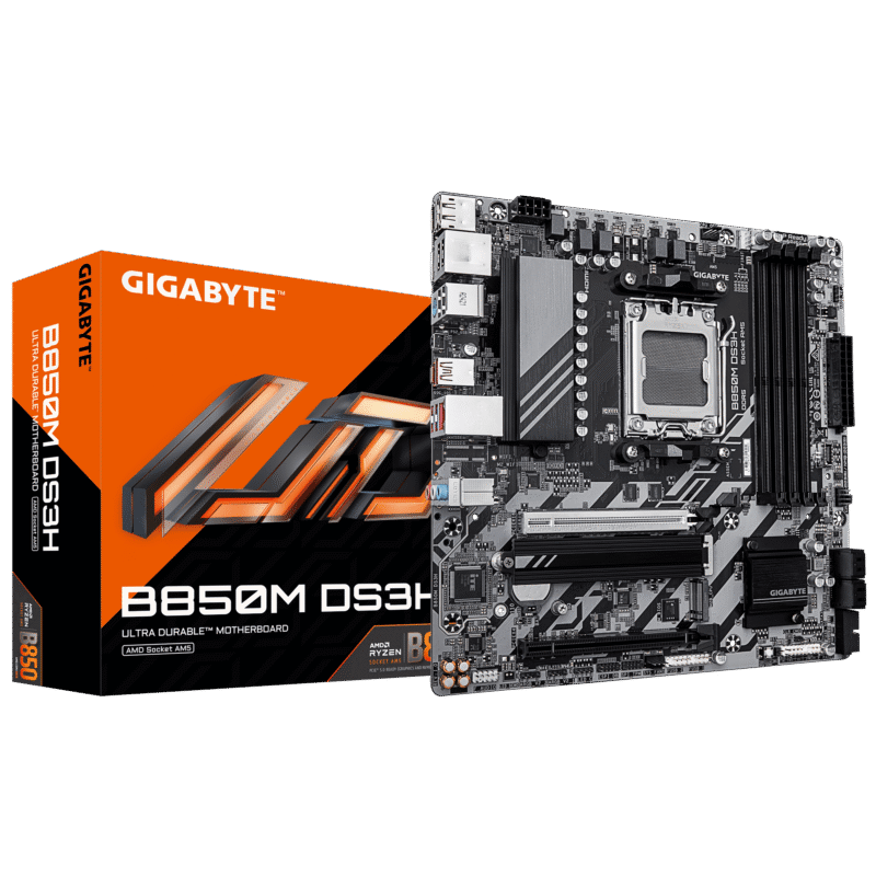 לוח אם GIGABYTE B850M DS3H DDR5 MICRO-ATX AM5 2.5GBE LAN