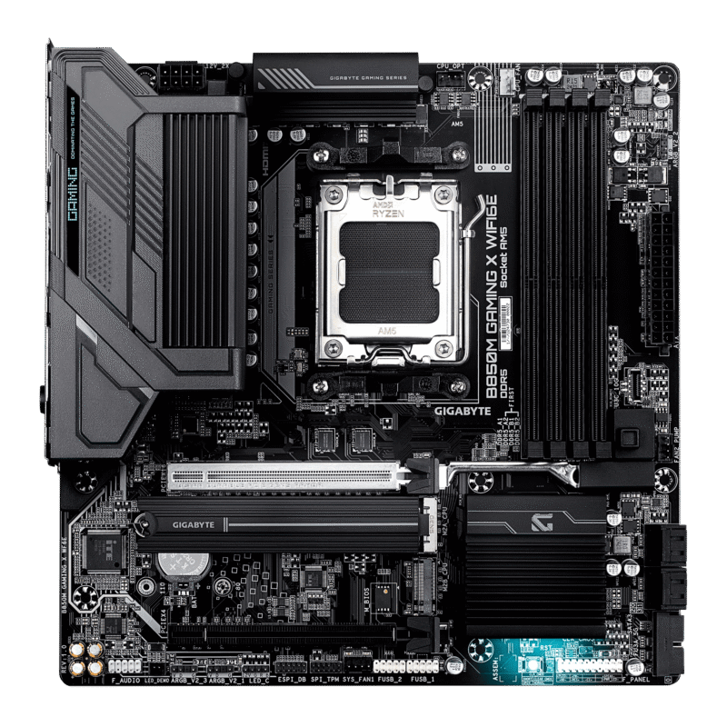 לוח אם GIGABYTE B850M GAMING X WIFI6E 1.1 M-ATX DDR5 AM5 2.5GBE