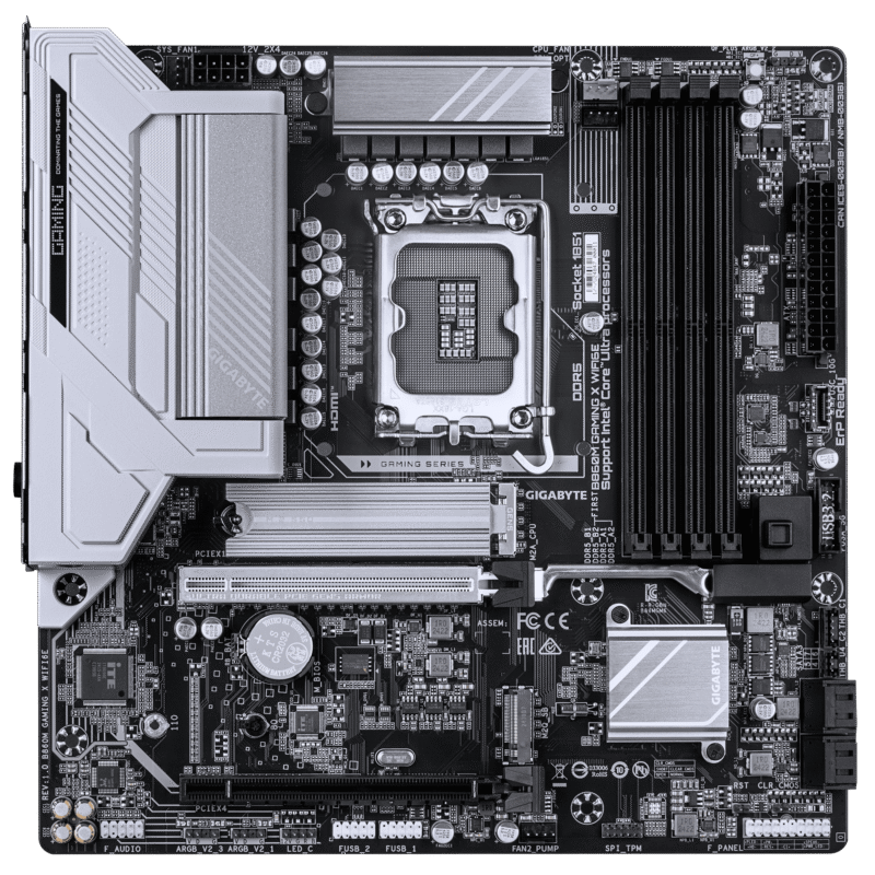 לוח למעבד דור 15 Gigabyte B860M GAMING X WIFI6E ATX 2.5GB LAN