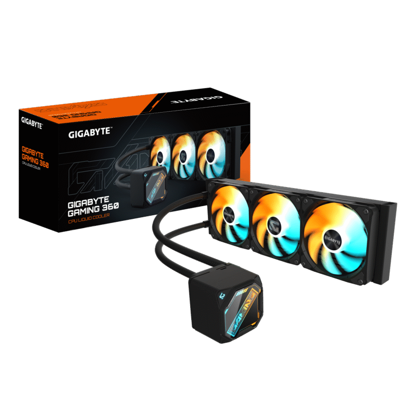 קירור נוזלי משולש Gigabyte Gaming 360 3XARGB 120MM Fan Black