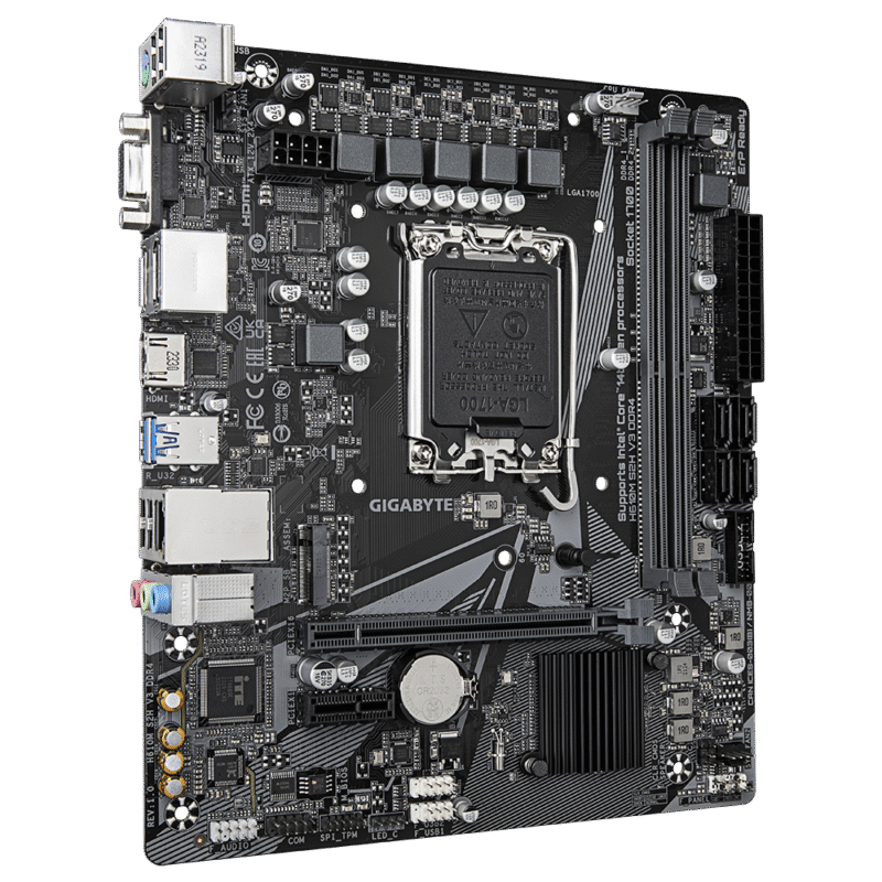 לוח למעבדי אינטל Gigabyte H610M S2H V3 Micro-ATX VGA DP HDMI