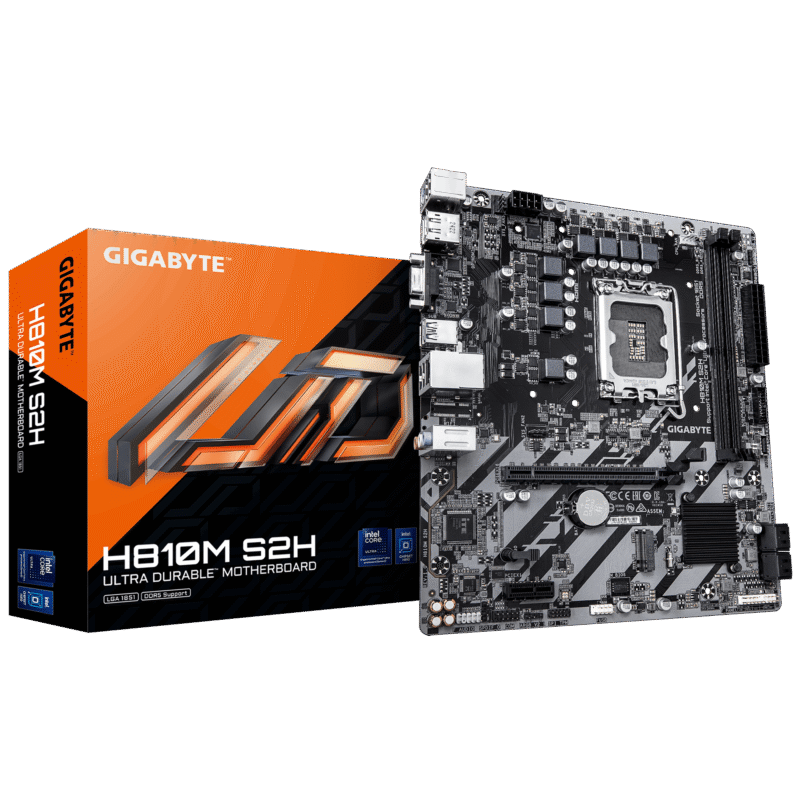 לוח Gigabyte H810M S2H 1.0 Micro-Atx DDR5 LGA1851 VGA HDMI