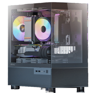 מארז שחור Antec CX200M RGB ELITE M-ATX 5X120mm RGB FANS