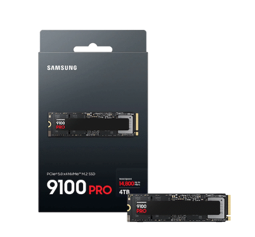 דיסק פנימי Samsung 9100 PRO 4TB Gen5 M.2 NVME 2.0 14800/13400 RW