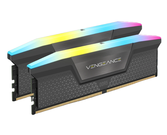 ז.לנייח Corsair Vengeance RGB DDR5 32GB 2X16 6400MHZ C36 kit BLK