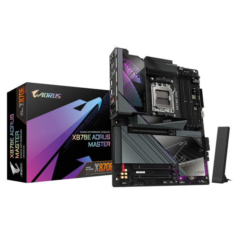 לוח אם GIGABYTE X870E AORUS MASTER WIFI 7 ATX DDR5 AM5 5GBE LAN