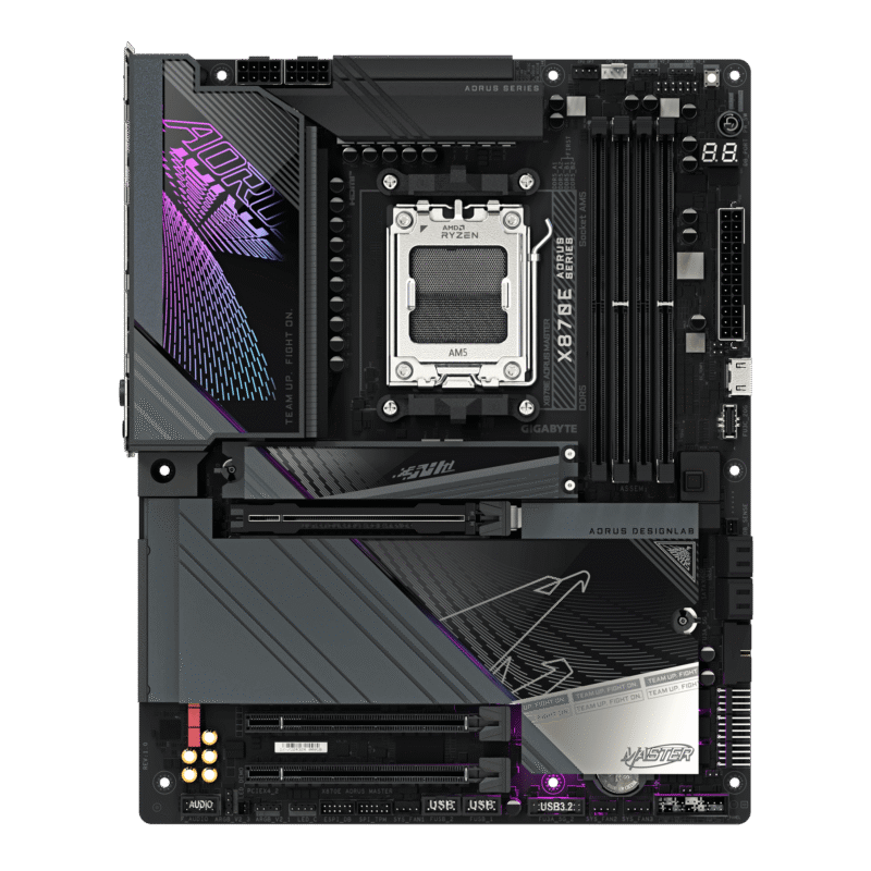 לוח אם GIGABYTE X870E AORUS MASTER WIFI 7 ATX DDR5 AM5 5GBE LAN