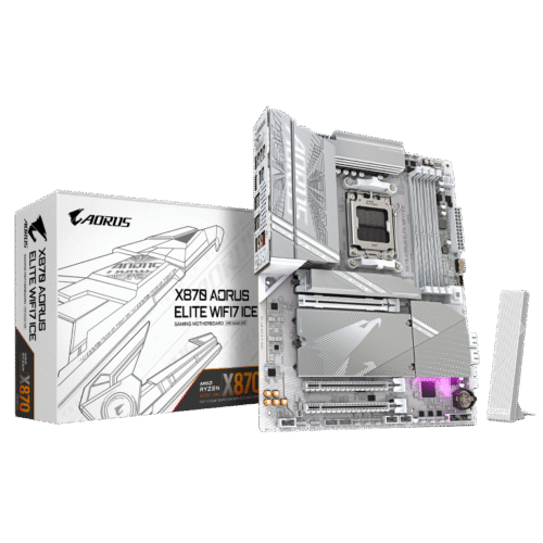 לוח אם Gigabyte X870 AORUS ELITE X3D ICE AMD AM5 WIFI7 ATX