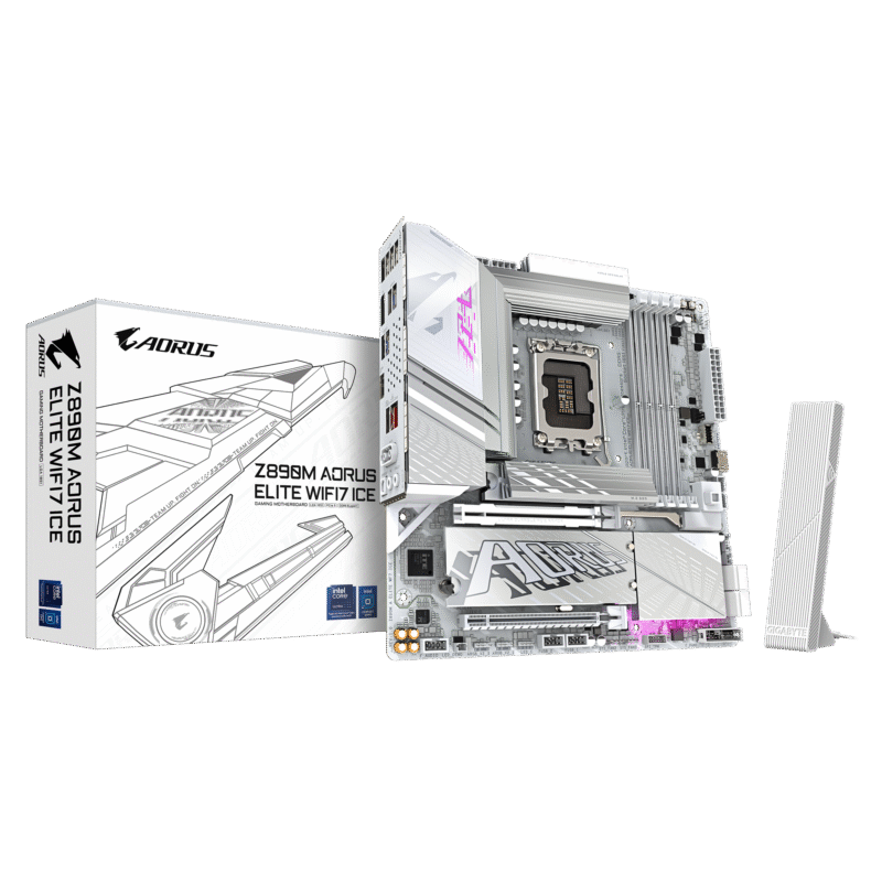 לוח אם אינטל GIGABYTE Z890M AORUS ELITE WIFI7 ICE WIFI7 BT PCIE 5