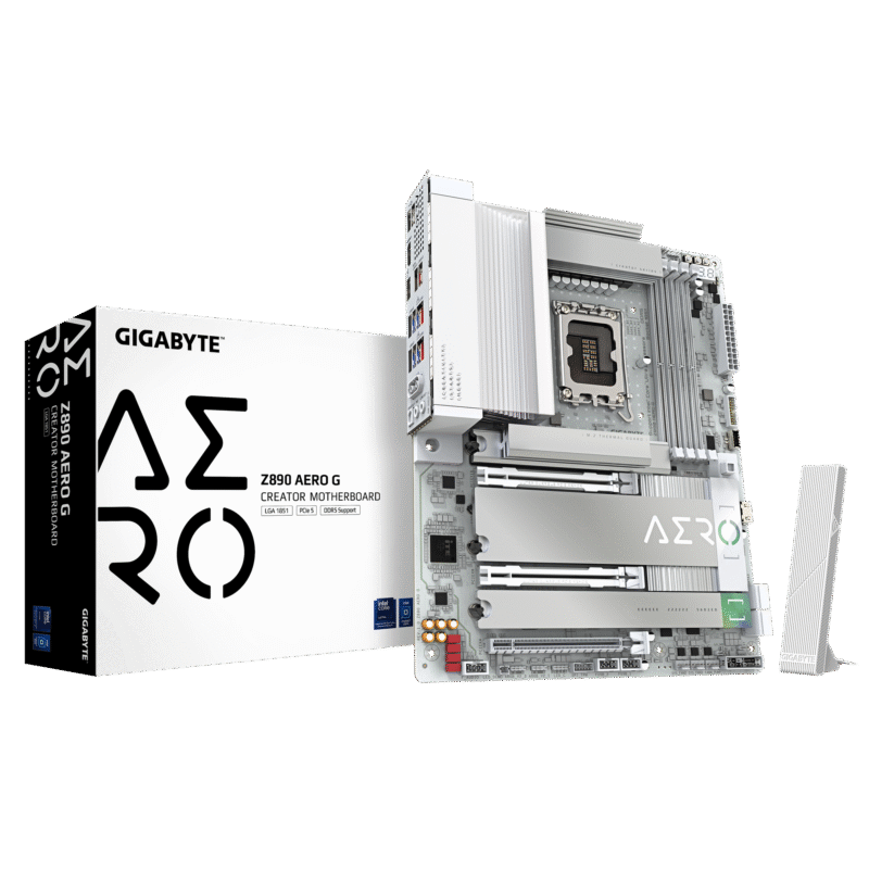 לוח לאינטל דור 15 Gigabyte Z890 AERO G DUAL 2.5 Lan 5Xm.2 TB4