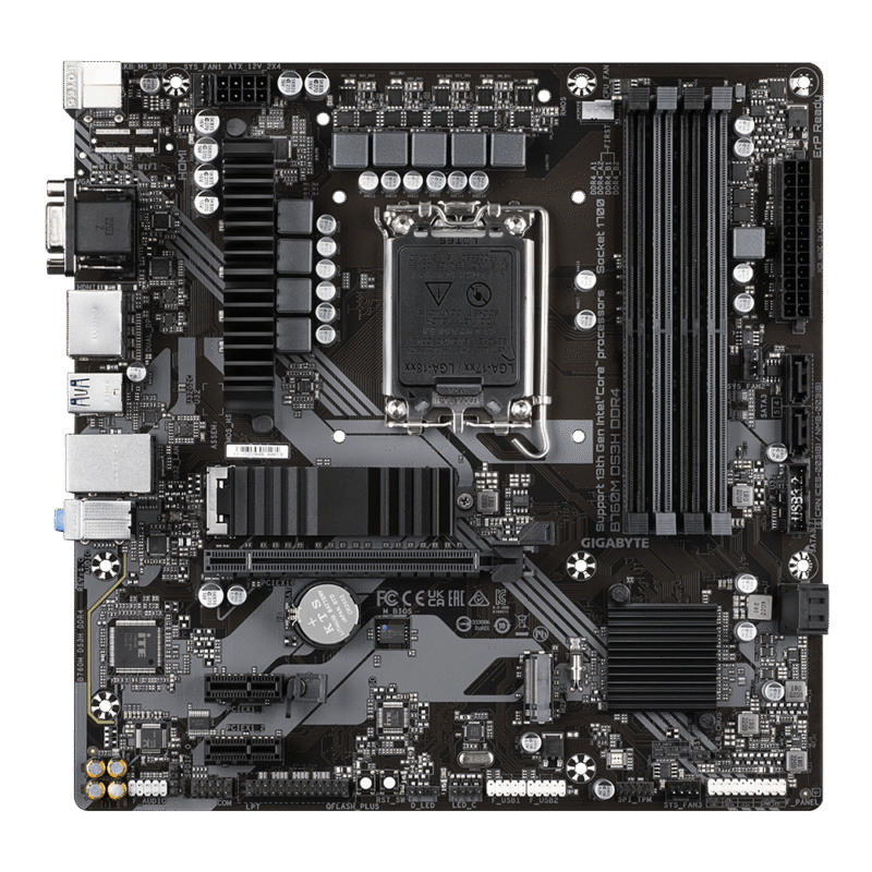 לוח Gigabyte B760M DS3H DDR4 LGA1700 MultiviewX4 Micro-Atx