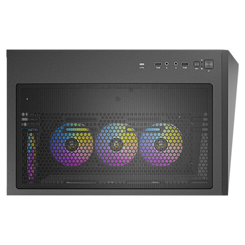 מארז שחור Antec C5 ARGB Mid-Tower ATX 7x ARGB FANS Incl Type-C