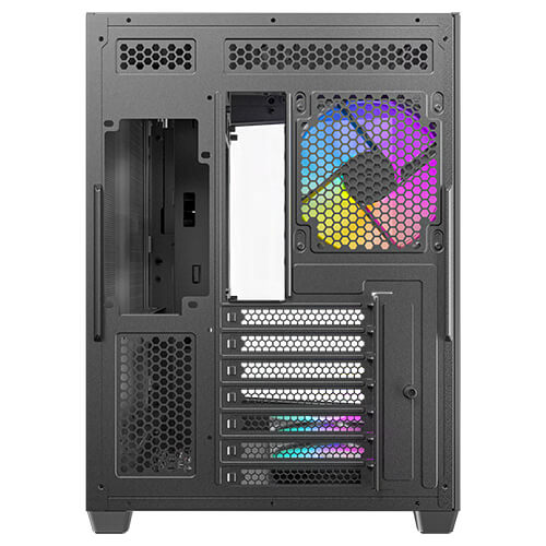 מארז שחור Antec C5 ARGB Mid-Tower ATX 7x ARGB FANS Incl Type-C