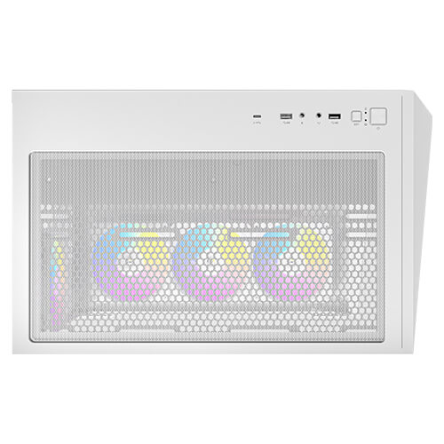 מארז לבן Antec C5 ARGB Mid-Tower ATX 7x ARGB FANS Incl Type-C
