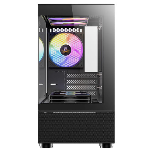 מארז שחור Antec CX200M RGB ELITE M-ATX 5X120mm RGB FANS