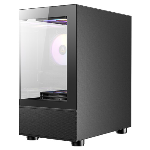 מארז שחור Antec CX200M RGB ELITE M-ATX 5X120mm RGB FANS