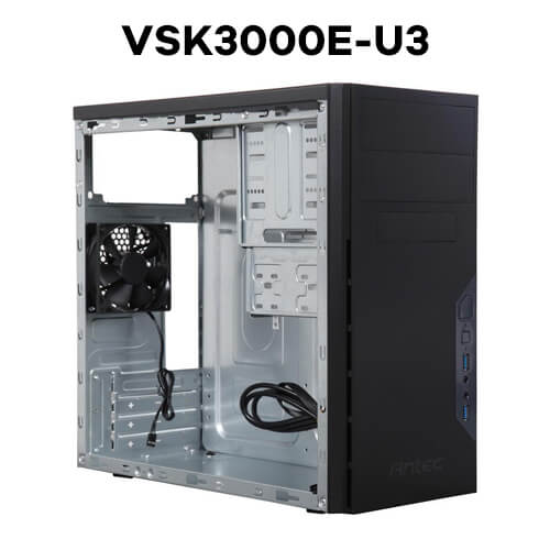 מארז ללא ספק ANTEC VSK3000B-U3 Mini TOWER mini-ATX CASE