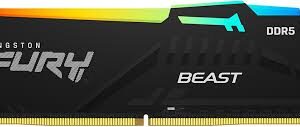 זכרון לנייח KINGSTON FURY BEAST RGB DDR5 32GB 5600MHZ CL40 XMP