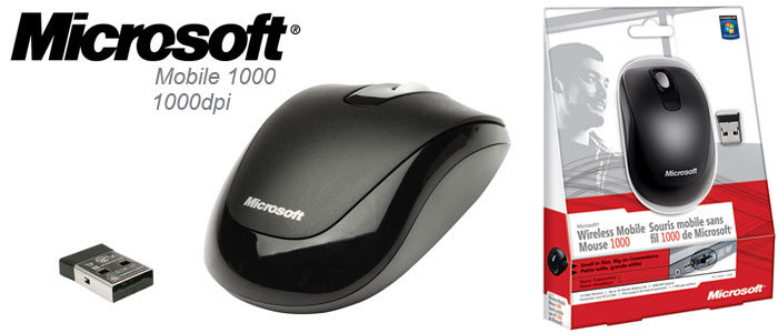 MICROSOFT MOUSE WIRELESS 1850 BLACK