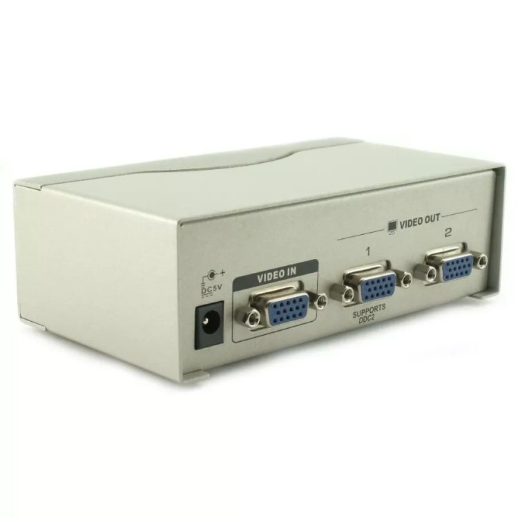 מפצל מסך לשתי יציאות חשמלי  VGA X2 SPLITTER
