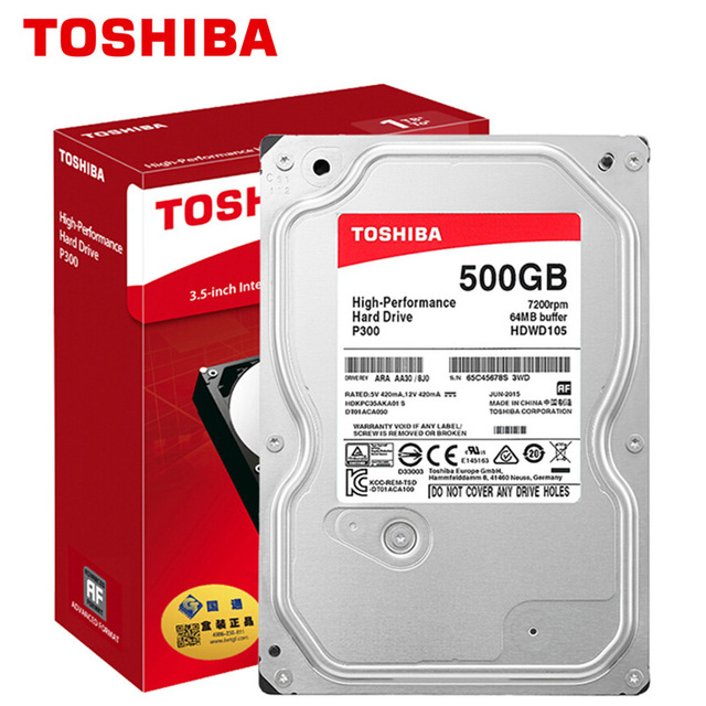 HARD DRIVE 500GB TOSHIBA
