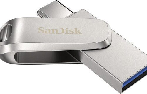 זיכרון נייד SanDisk Ultra Dual Drive Luxe USB 3.1 Type-C - דגם SDDDC4-256G-G46 - נפח 256GB -מתכת