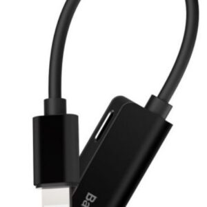 מתאם אוזניות לטלפון עם מפצל טעינה TYPE-C