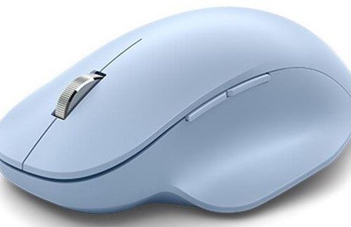 עכבר אלחוטי ארגונומי Microsoft Bluetooth Ergonomic Mouse  צבע כחול פסטל