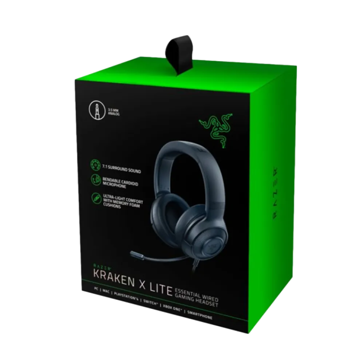 אוזניות גיימינג RAZER KRAKEN X LITE
