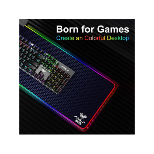 משטח לעכבר גיימניג עם אורות RGB