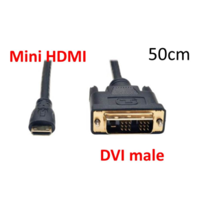 mini HDMI to DVI male short 0.45M