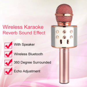 MICROPHONE + V8 MIX מקצועי כולל פילטרים ומיקסר